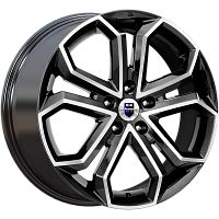 Литые диски Пандора (КС466) 8.500xR19 5x114.3 DIA66.1 ET35 алмаз черный для Infiniti Qx70
